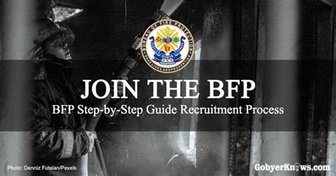 bfp recruitment process|HOW TO JOIN THE BFP .